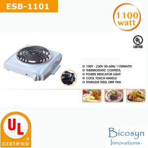 ESB-1101 1100 Watt low price Compact Single Buffet Burner Electric Hot Plate,