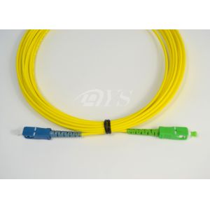 SC-SC/ APC Simplex Singlemode Optical Fiber Patch Cord Compliant With ANSI, NTT