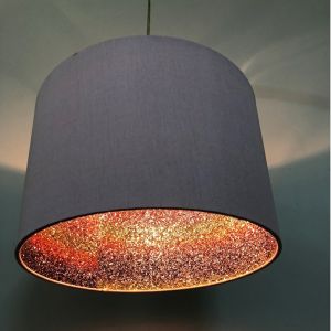 Pendant Drum Hardback Lamp Shade Colorful Glitter Inside 300*200mm