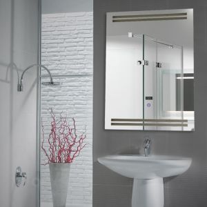 Intelligent Bath Make Up Led Behind Mirror With Bluetooth Demister Clock