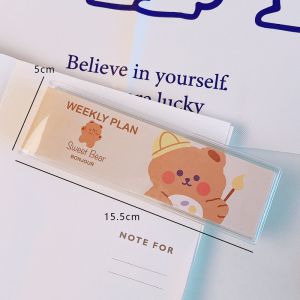 Cartoon Bear Week Plan Lovely Portable Mini Pocket Book Korean Ins Style Student