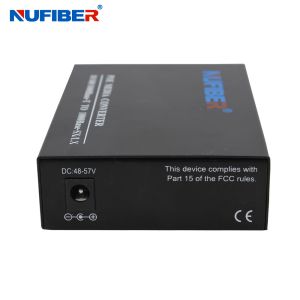 POE Fiber Media Converter Gigabit 10/100/1000Mbps POE RJ45 to Fiber 30W DC48V