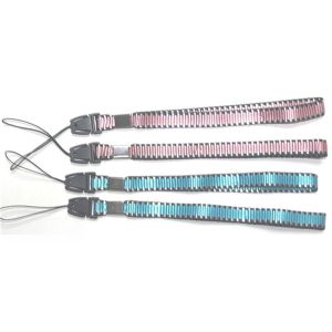 Wholesaler polyester short wrist lanyards for mobile phone hanging, wrist hand