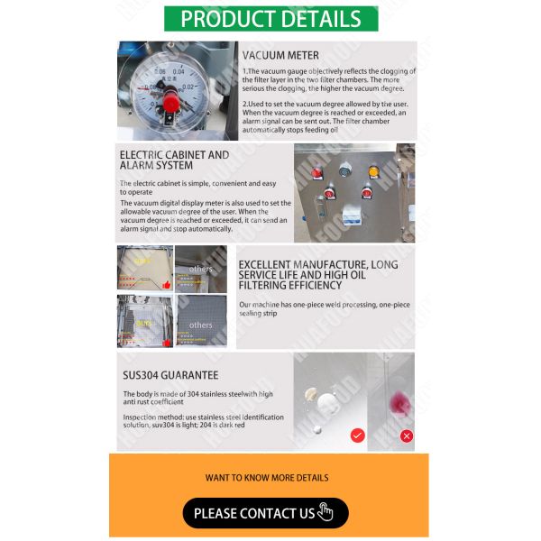 Edible oil filter paper Electric Portable Deep Fryer Cooking Oil Filtering Machine Price