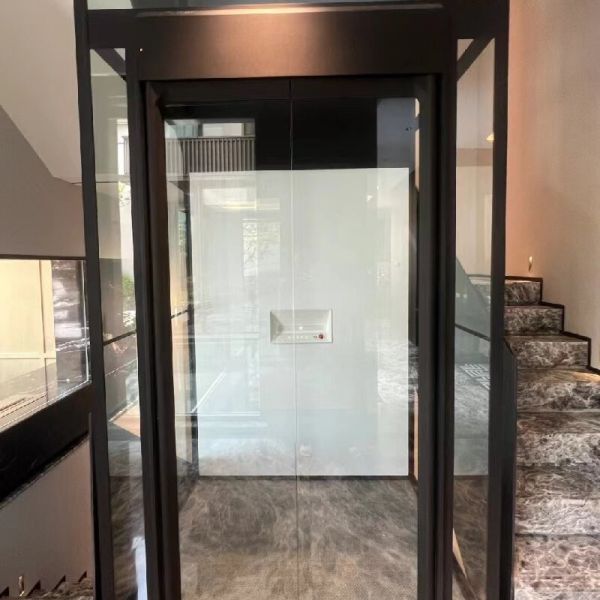 Spacious And Tranquil House Elevator With Advanced Safety Features traction type