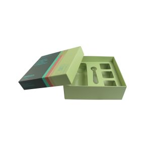 Handmade Paper Base And Lid Box With Custom Transparent Tray For Mailer Shipping