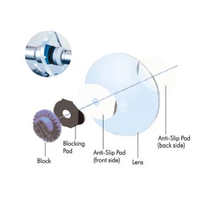 Anti Slide Optometry Accessories Lens Blocking Pads GD0803 For Premium Coating