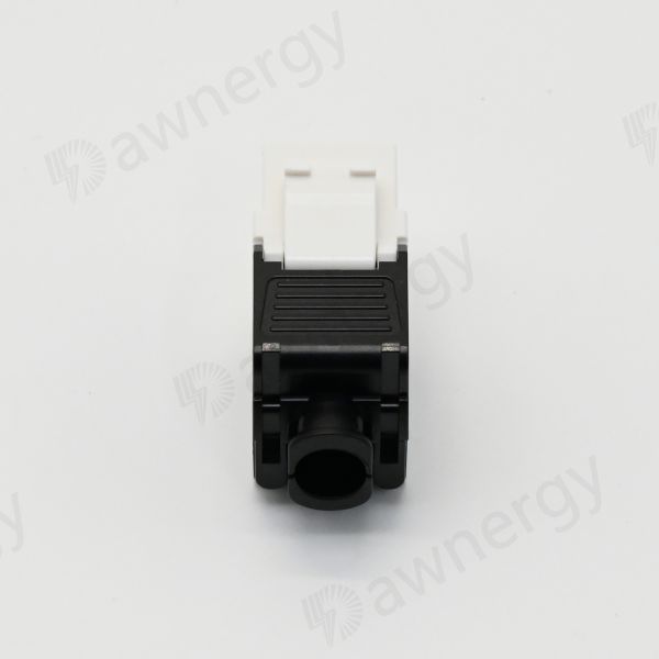 Rj45 Panel Mount Keystone Jack 180 Degree Toolless Connector Female Adapter UTP