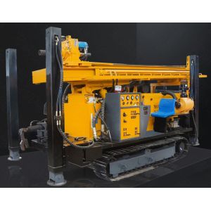 Pneumatic 260m Mobile Borehole Drilling Machine Small