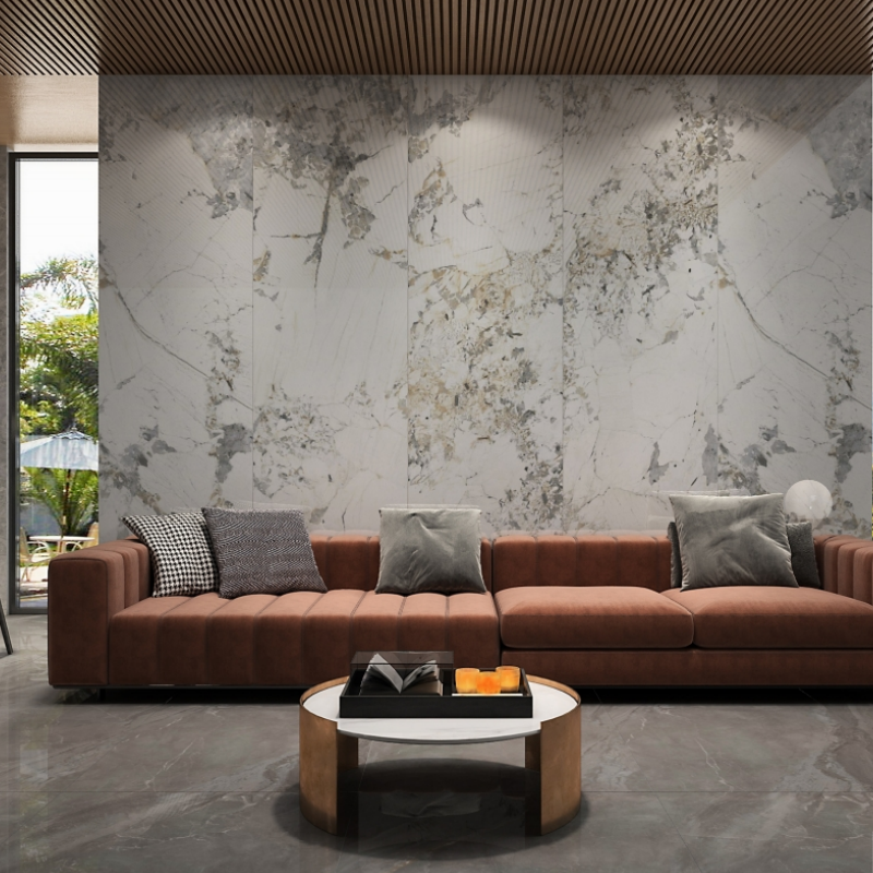 Carpet Look Porcelain Tile Polished for a Luxurious and Sophisticated Look