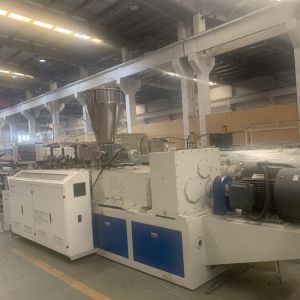 150kg/H Twin Screw Upvc WPC Profile Extrusion Line eco friendly