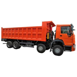 SINOTRUK HOWO 8*4 12 Tires Cummins Engine Dump Truck For Mine To Tanzania