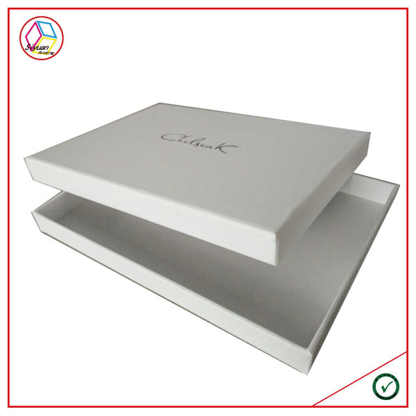Quality Pure White Cubic Two Pieces Cosmetic Paper Box Customized Design wholesale
