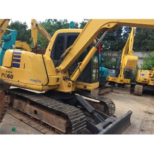 China Used Komatsu PC60 Crawler Excavator 4D94 engine 6T weight  with Original Paint on sale