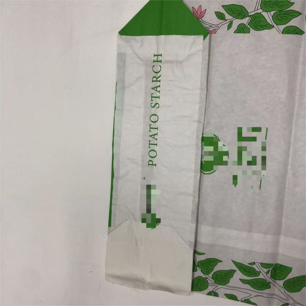 Custom Valve Type Multiwall Paper Sack Industrial Packaging Starch With Lamination