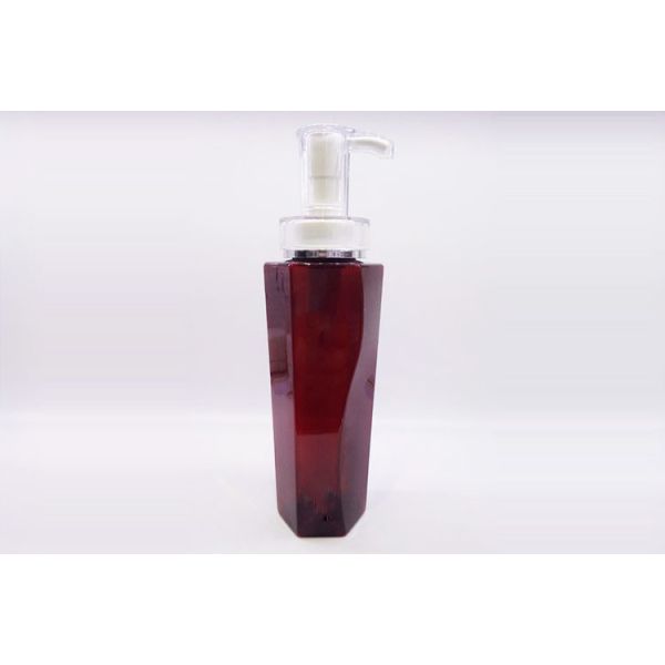 Quality Irregular Square 400ml Plastic Cosmetic Bottles With Lotion Pump wholesale