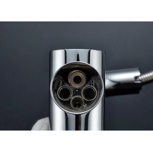 Cheap Single Level Pull Out Kitchen Faucet ROVATE Counter Mounted Chrome Plated