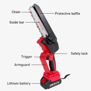 Wholesale Supply OEM Portable Electric Cordless Chainsaw Battery Powered Mini 8