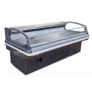 China Open Meat Showcase Chiller For Hypermarket Food Grade Stainless Steel on sale