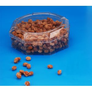 China Cylinder Shape Clear Plastic Can , High Durability Food Storage Cans on sale