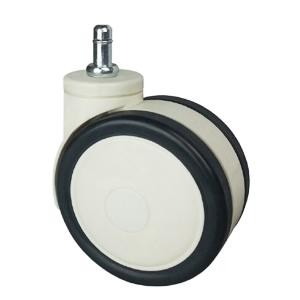 China twin caster stem casters polyurethane wheels hospital bed 3 in on sale