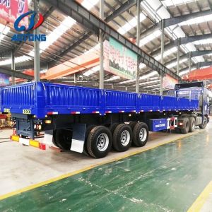 China Truck Trailer 3 Axle 40-60 tons 13000mm length curtain side wall cargo semi trailer on sale