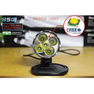 Cheap Safety 50W Front LED Bike Lights 5600 Lumen , cree xml t6 Led bike bicycle light for sale
