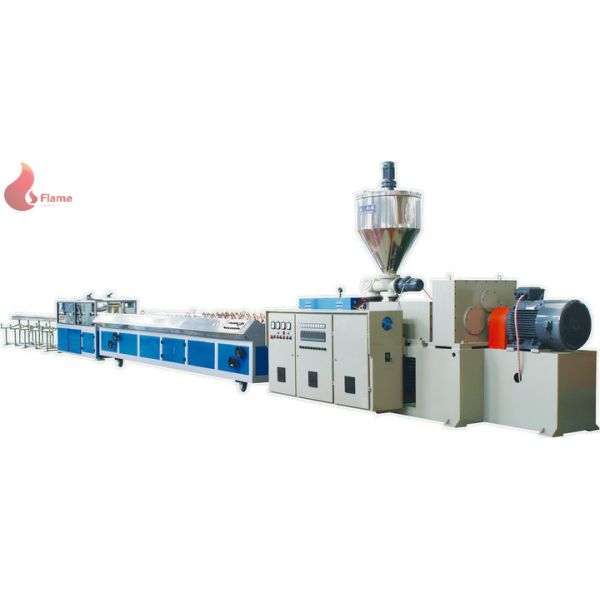 Multi hole cable duct PVC profile production line with Haul off Vacuum