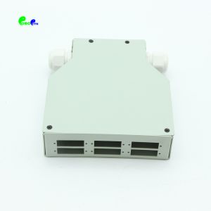 DIN Rail Mounted SC Duplex Optical Termination Box For Fiber Optic Cable