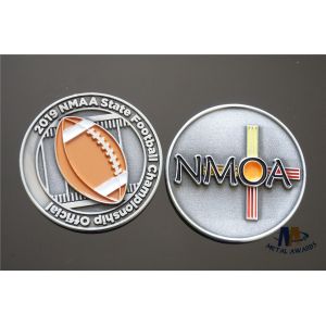 Football Championship Coins Two Sides Custom Design And Soft Enamel