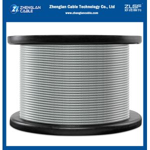 Cheap 5/16'' Galvanized Steel Wire Strand/Stay Guy Wire used for sustaining mechanical load ASTM A 475/ASTM A 363 for sale