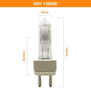 80V 1200W Halogen Lamp Theatre TV AC Reflector Quartz Light Bulb Replacement