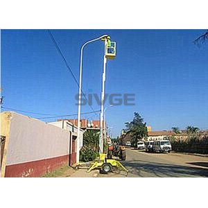 8m Platform Height tow electric aluminum vertical platform lift single mast