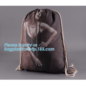 Eco-Friendly Reusable Drawstring Bag Natural Eco-Friendly Economical Cotton
