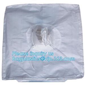 Cheap PP woven bulk big ton bag / jumbo bag for packing stone, fish meal,sugar,cement,sand,1 ton Custom PP Woven Big Bulk Jumb for sale