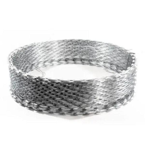 Quality Economical Custom Design  Hot Sale CBT-65 BTO-22 Stainless Steel Razor Barbed Wire GI Concertina Razor Barbed Wire For Airport wholesale