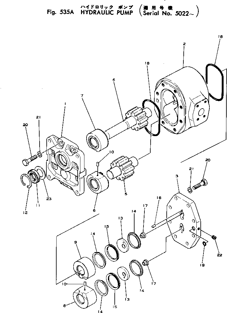 07443-67103 0744367103 For Komatsu D75S-2 CRAWLER LOADERS Hydraulic Gear pumps Piston Pump HYDRAULIC PUMP (PAR140-102) PUMP ASSY Aftermarket Original