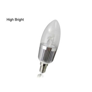 High Power 3W E14 AC 90 - 240V LED Candle Light Bulbs For Recess Lighting, Shelf
