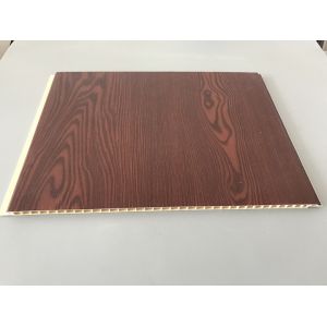 Fireproof PVC Garage Wall Panels With Wooden Lamination Width 40cm