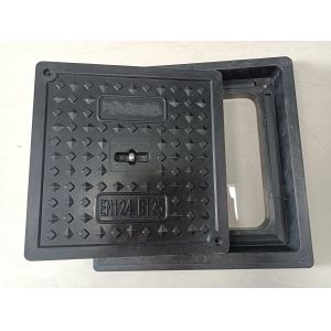 Square Reinforced SMC Manhole Cover with Easy Installation Sealing System and
