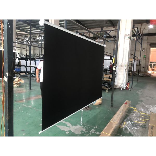 Fiberglass Manual Projection Screens 178x178cm Wall Ceiling For Meeting Room