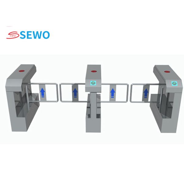 20-60 people/minute Train Station Turnstiles With Pedestrian RFID Access Control System