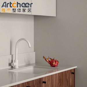 Customized Color Particle Board Kitchen Cabinets With Lacquer Paint Finish For