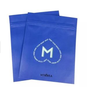 Custom Printed Metallized Foil plastic zipper bags for storage