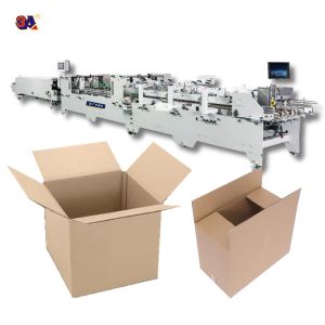 PLC Controlled CQT1300 Automatic Speed Folder Gluer for Corrugated and Cardboard Boxes