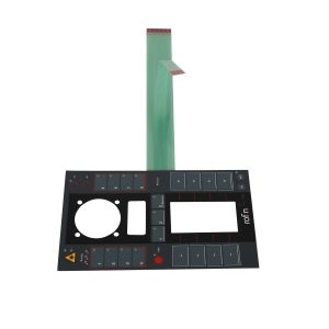 China 6 Key ZIP Metal Dome Waterproof Membrane Switch With 3M Adhesive Transparent Window on sale