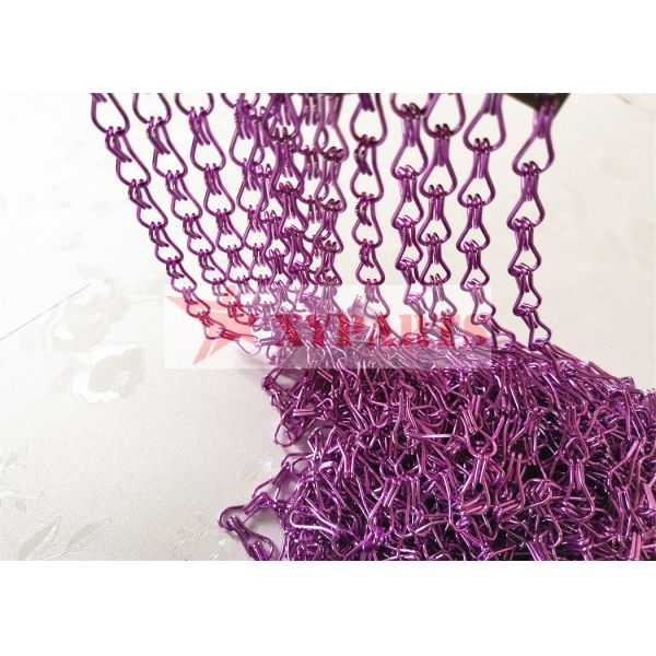 Aluminum Metal Chain Curtain For Restaurant Decorative Partition Screen