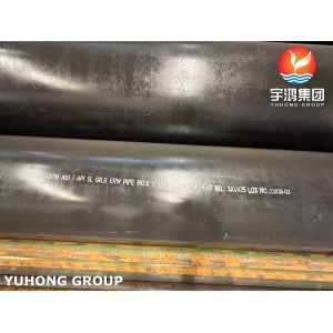 ASTM A53 API 5L Gr.B Black Coating Carbon Steel ERW Pipes For Pipeline