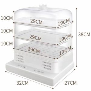 Multifunctional Large Capacity 3 Layer Cooking Steamer Pot Electric Food steamer