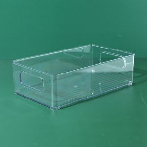 Clear Stackable Storage Bins With Lids, Large Plastic Containers With Handle For